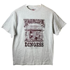 VTG Tennessee River T-Shirt Men’s Medium Country Graphic Dingess Funny Gray
